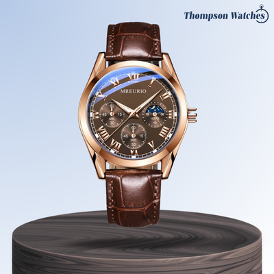 Stephen | Elegante cronógrafo con fase lunar | 42mm