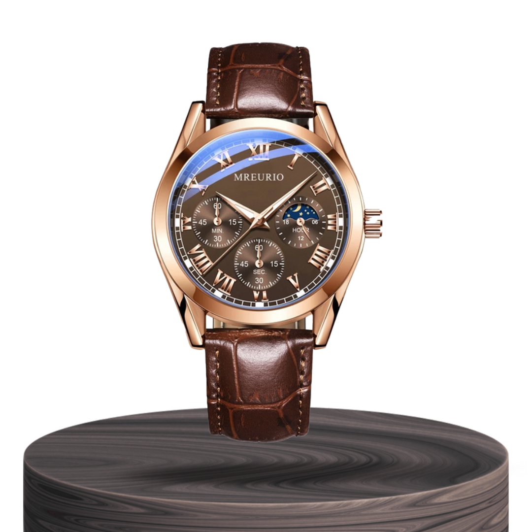 Stephen | Elegante cronógrafo con fase lunar | 42mm