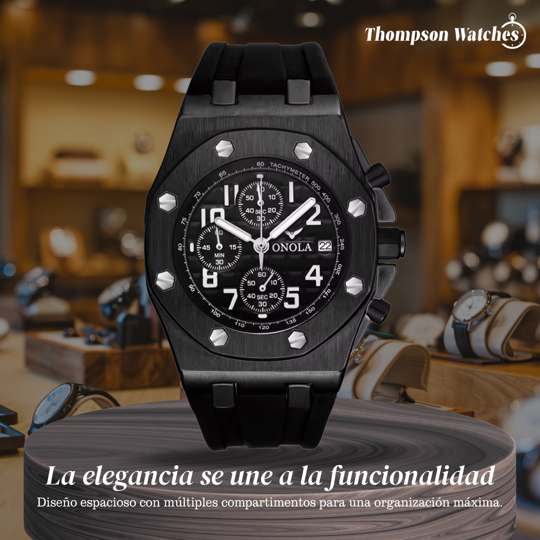 Andrei | Reloj cronógrafo con bisel octogonal | 43 mm