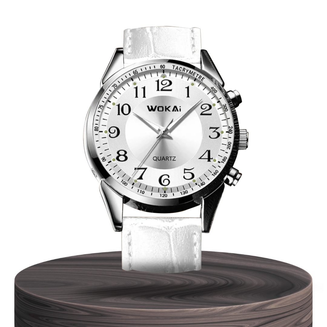 Jerick | Elegante reloj de cuero con taquímetro | 40 mm