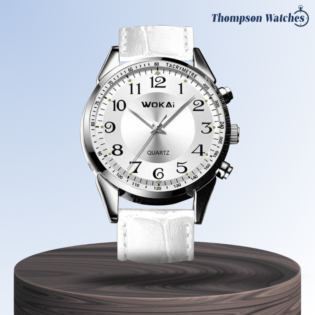 Jerick | Elegante reloj de cuero con taquímetro | 40 mm