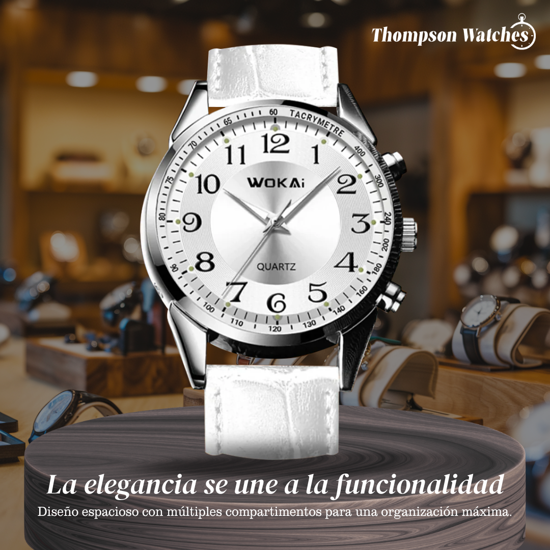 Jerick | Elegante reloj de cuero con taquímetro | 40 mm