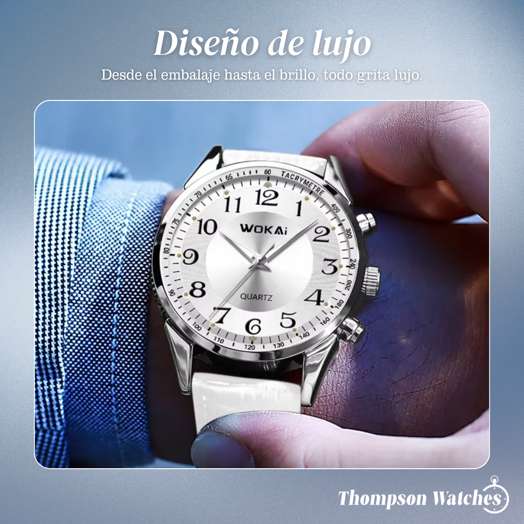 Jerick | Elegante reloj de cuero con taquímetro | 40 mm
