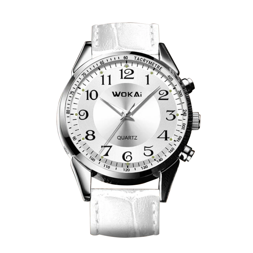 Jerick | Elegante reloj de cuero con taquímetro | 40 mm