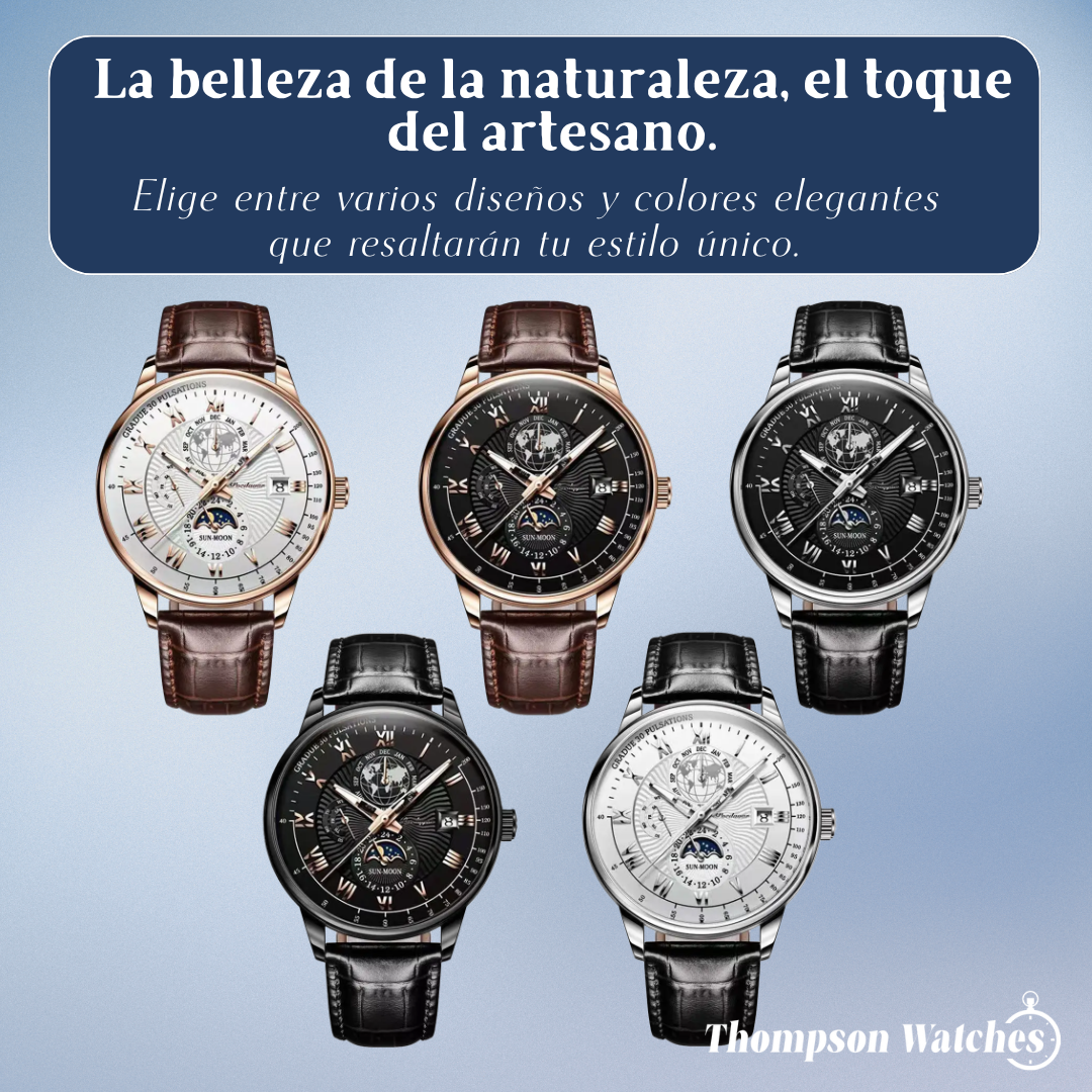 Reloj de pulsera de lujo moderno y delgado Xavier | Cuarzo de 40 mm