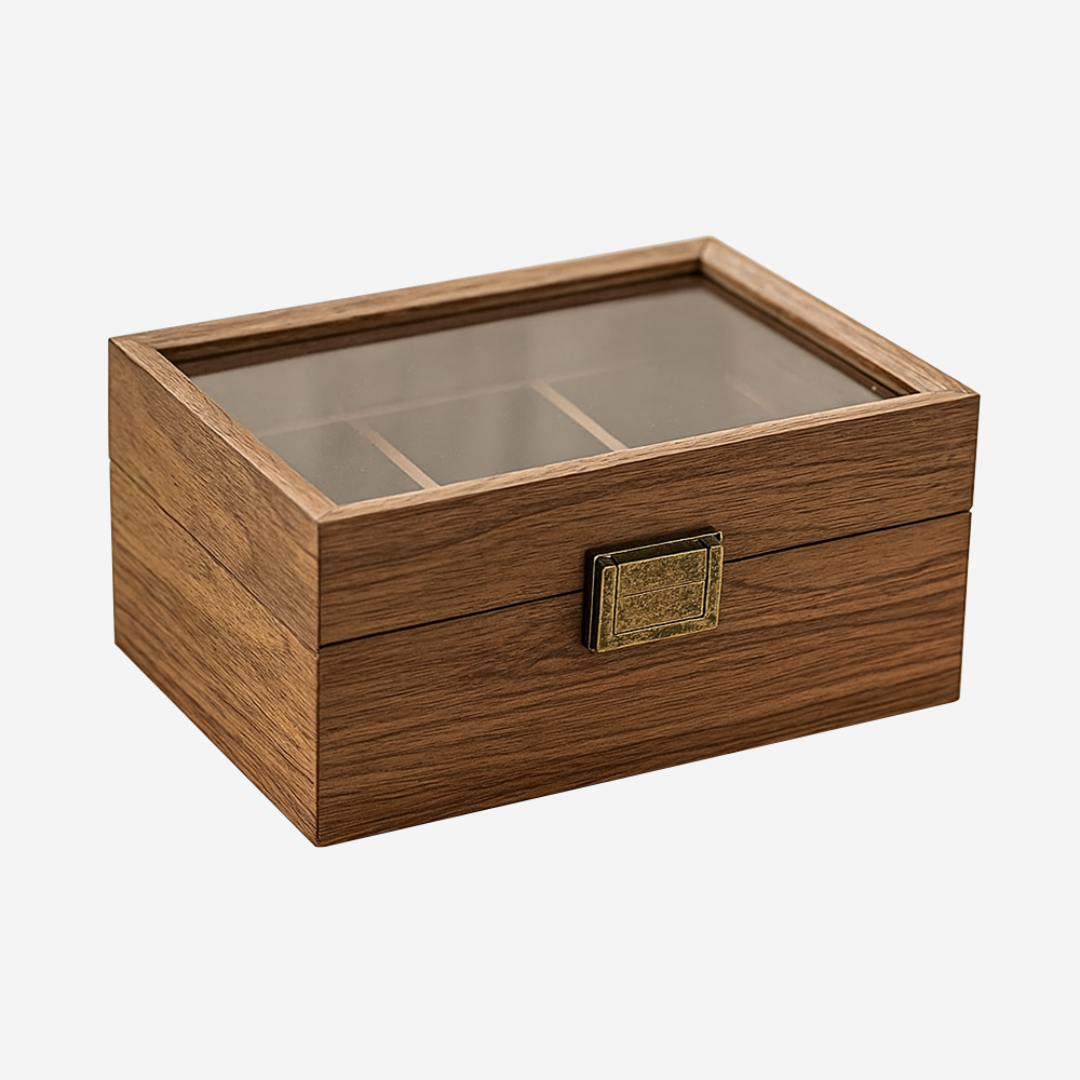 Gabriel | Caja de Exhibición para Relojes y Joyería de Madera Octogonal