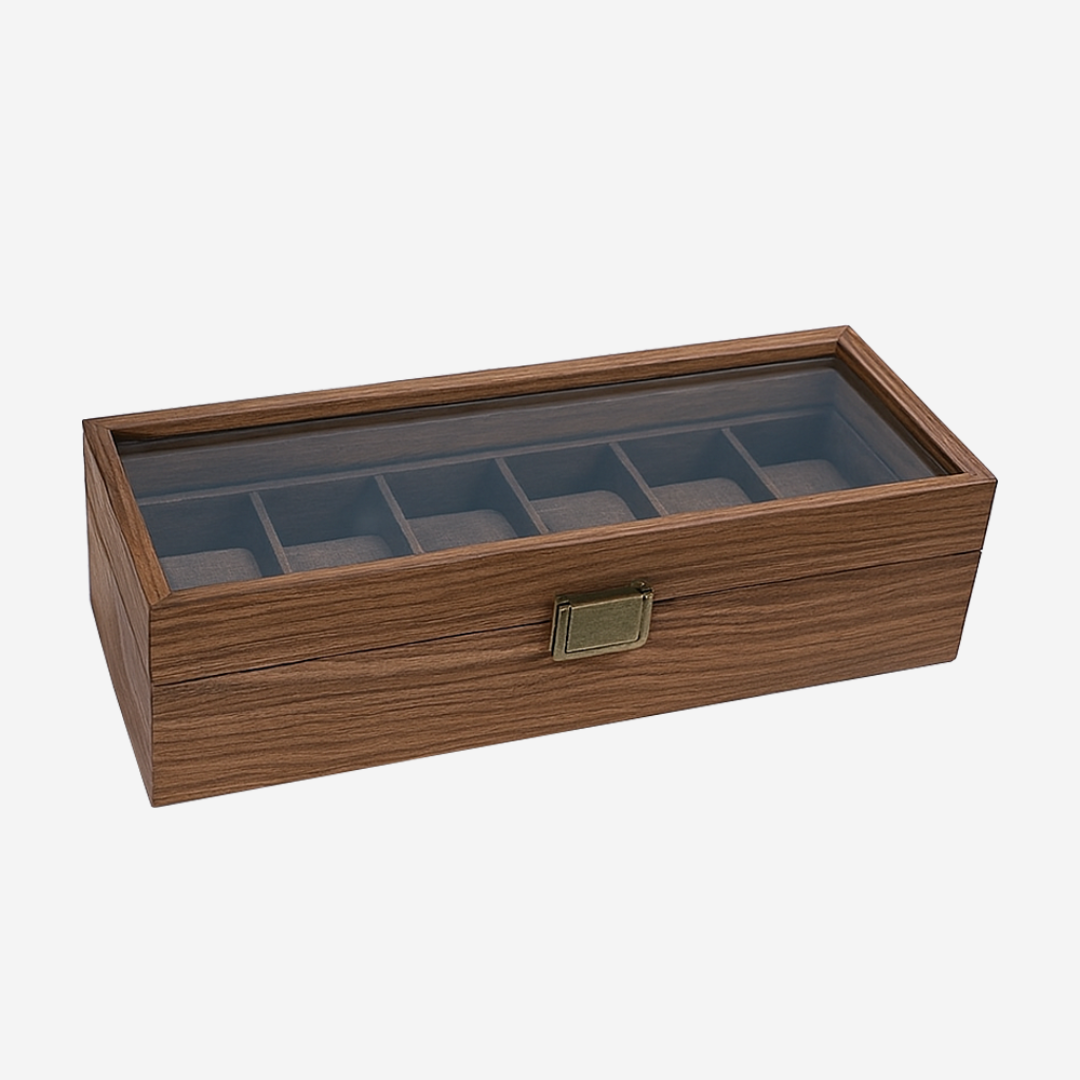 Gabriel | Caja de Exhibición para Relojes y Joyería de Madera Octogonal