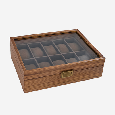 Gabriel | Caja de Exhibición para Relojes y Joyería de Madera Octogonal