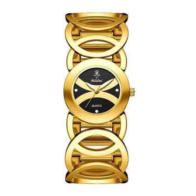 Relojes de pulsera con brazalete de círculos entrelazados con estilo Deborah | 30 mm