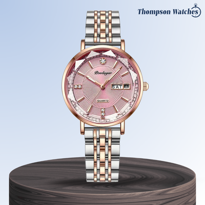 Patricia | Reloj de Cristal de Lujo Bicolor | 32 mm