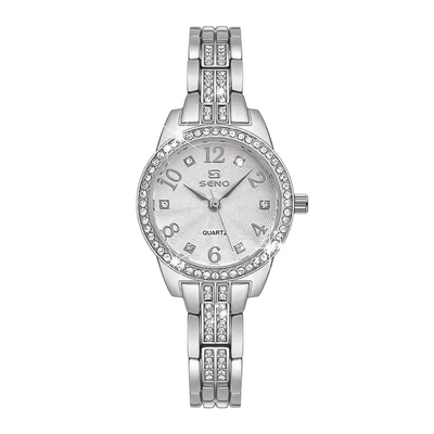 Novi | Reloj para mujer de cristal de glamour moderno | 30 mm
