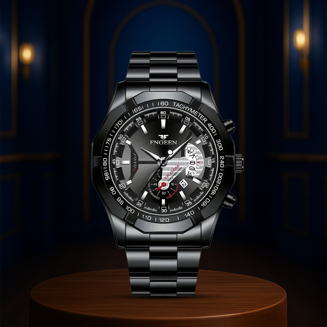 Reloj de pulsera para hombres Scott con gran dial creativo de 44 mm