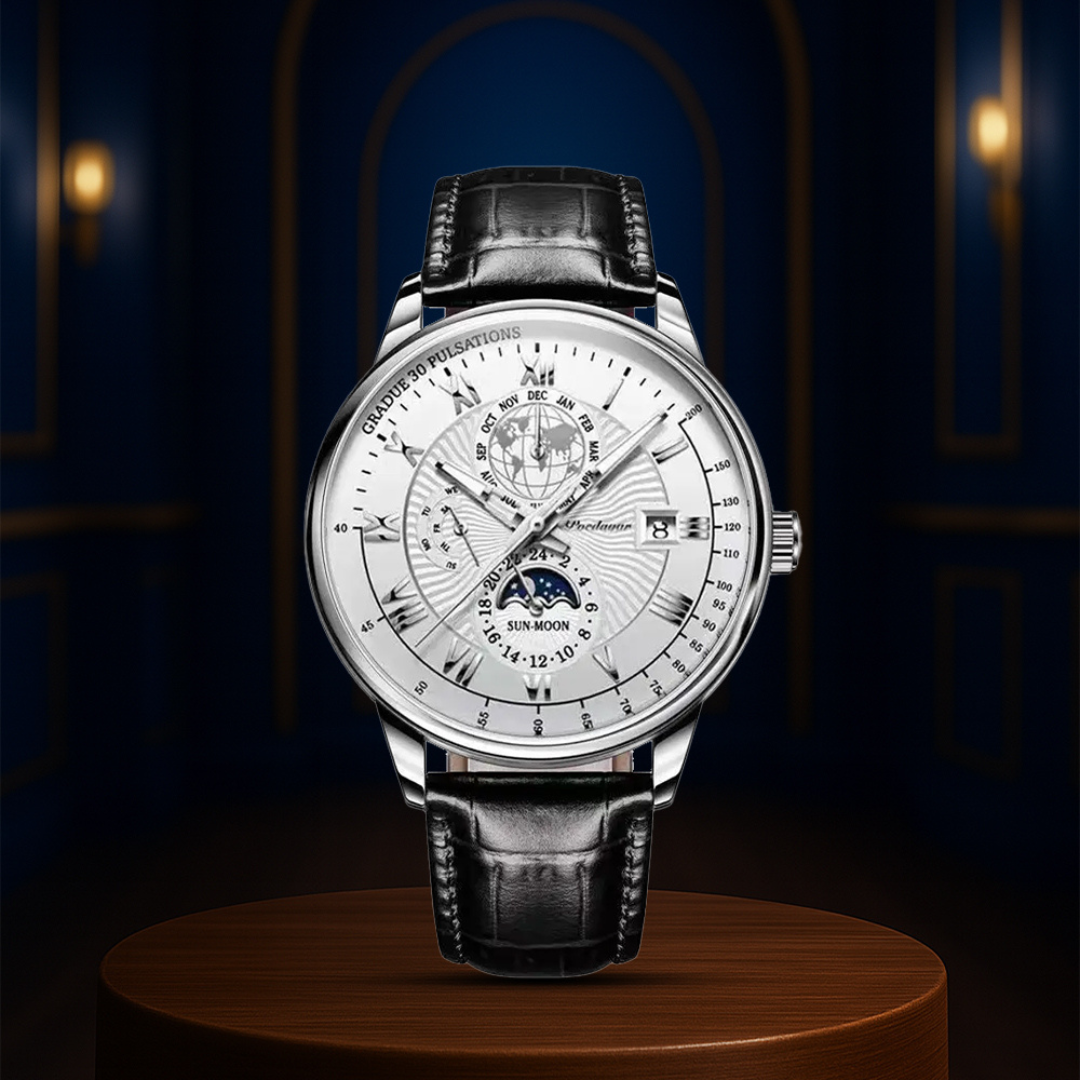 Reloj de pulsera de lujo moderno y delgado Xavier | Cuarzo de 40 mm